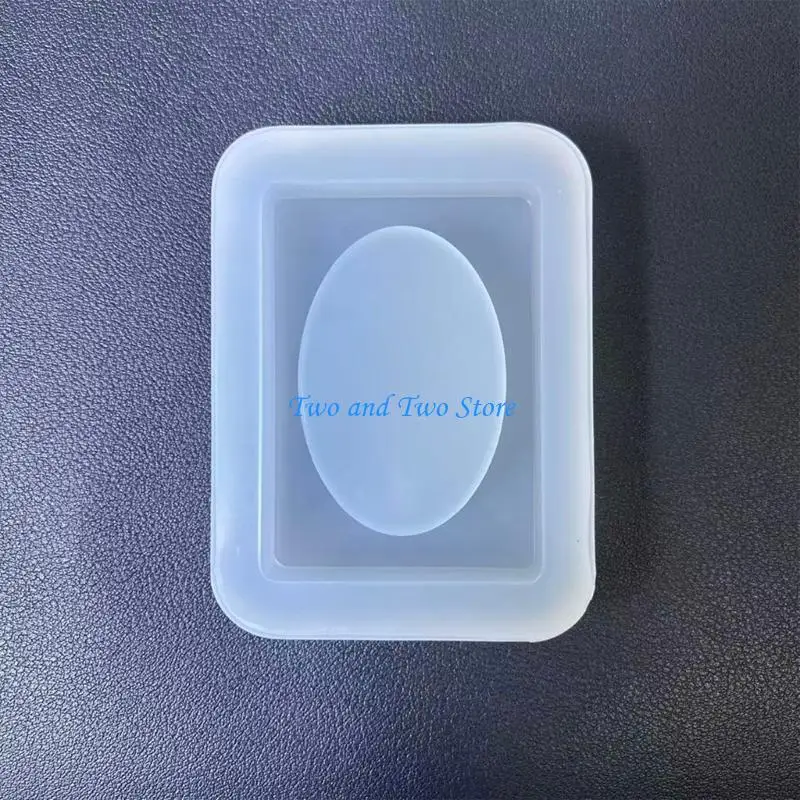 HX6F Square Oval Silicone Mold for Jewelry Making Resin Casting Epoxy Craft Supplies