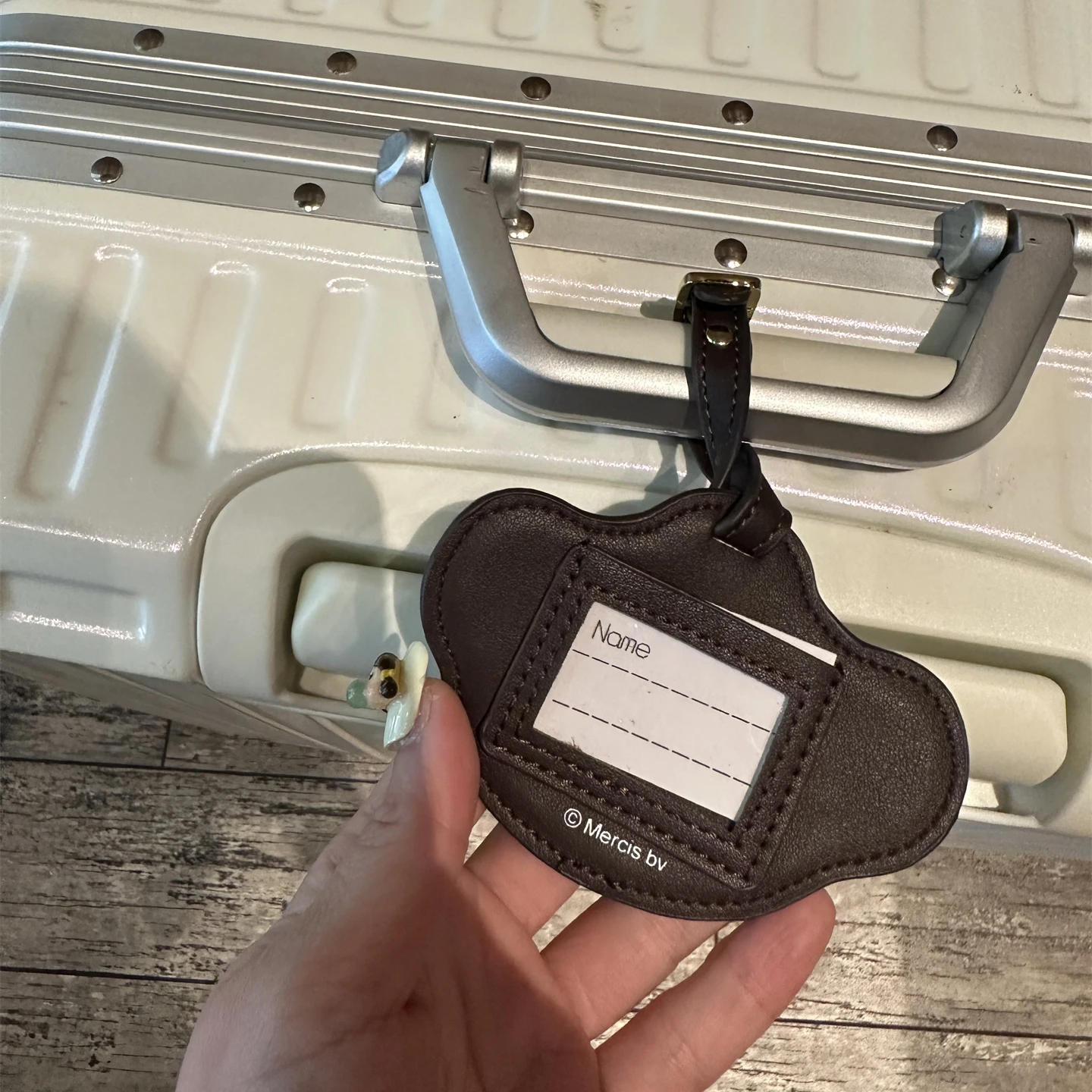 ميفي بوريس لطيف مطرز علامة الأمتعة الجلدية علامة تحديد الأمتعة Kawaii مكافحة فقدان تحقق في العلامة اسم العلامة علامة معلقة #3