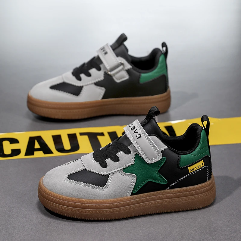 أحذية رياضية جديدة للأطفال منخفضة القطع للجري المنعش والمريح في الهواء الطلق، أحذية كاجوال بسيطة ناعمة وغير قابلة للانزلاق #4