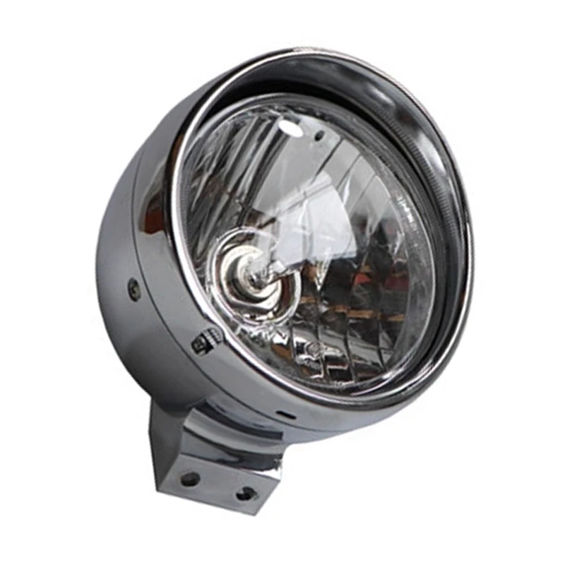 

Головка мотоцикла для Suzuki Haojue Jingcheng GZ125 GZ125HS светильник 12 В, универсальная хромированная металлическая фонарь с лампочкой