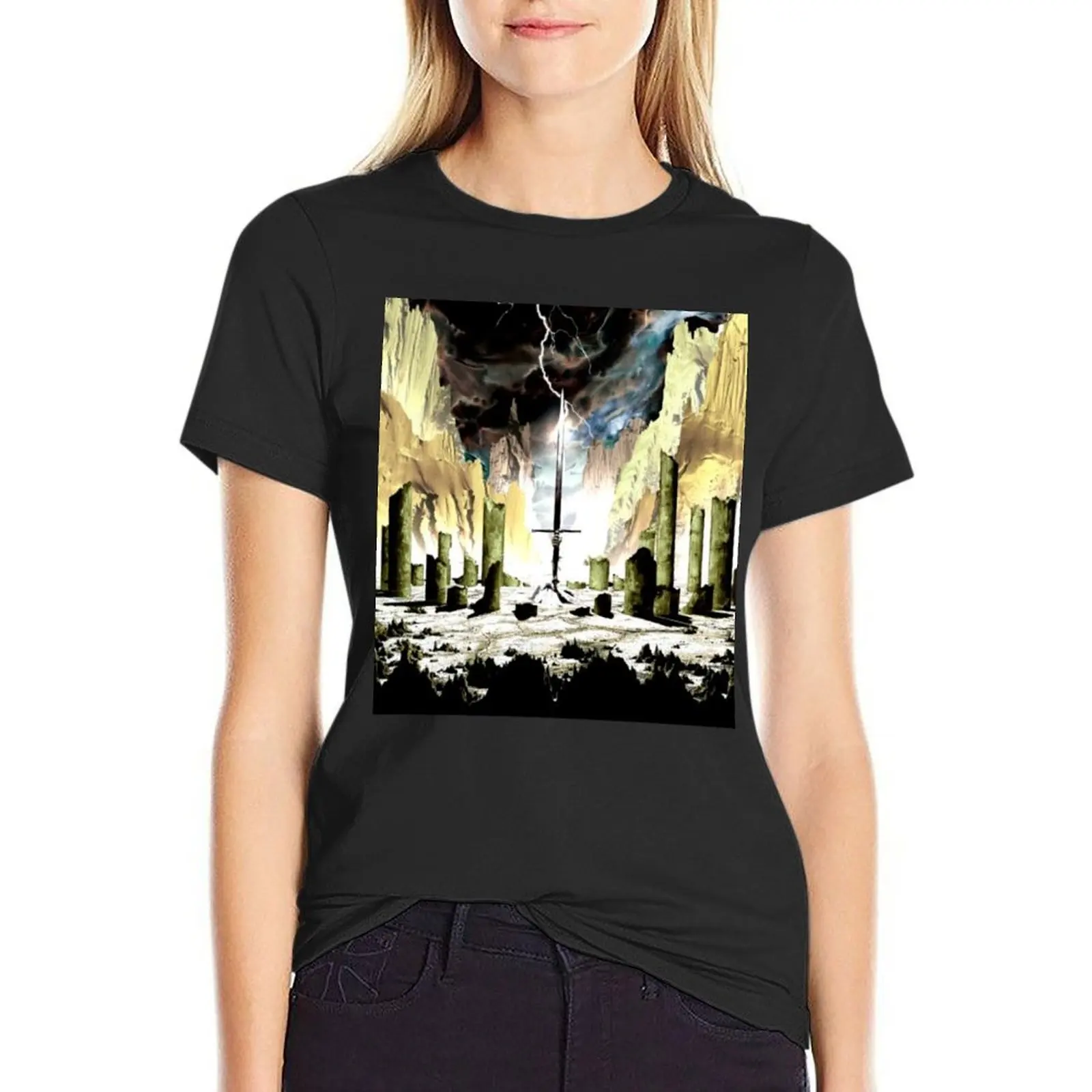 

GODS OF THE EARTH T-Shirt customs lady clothes Summer Women's clothing