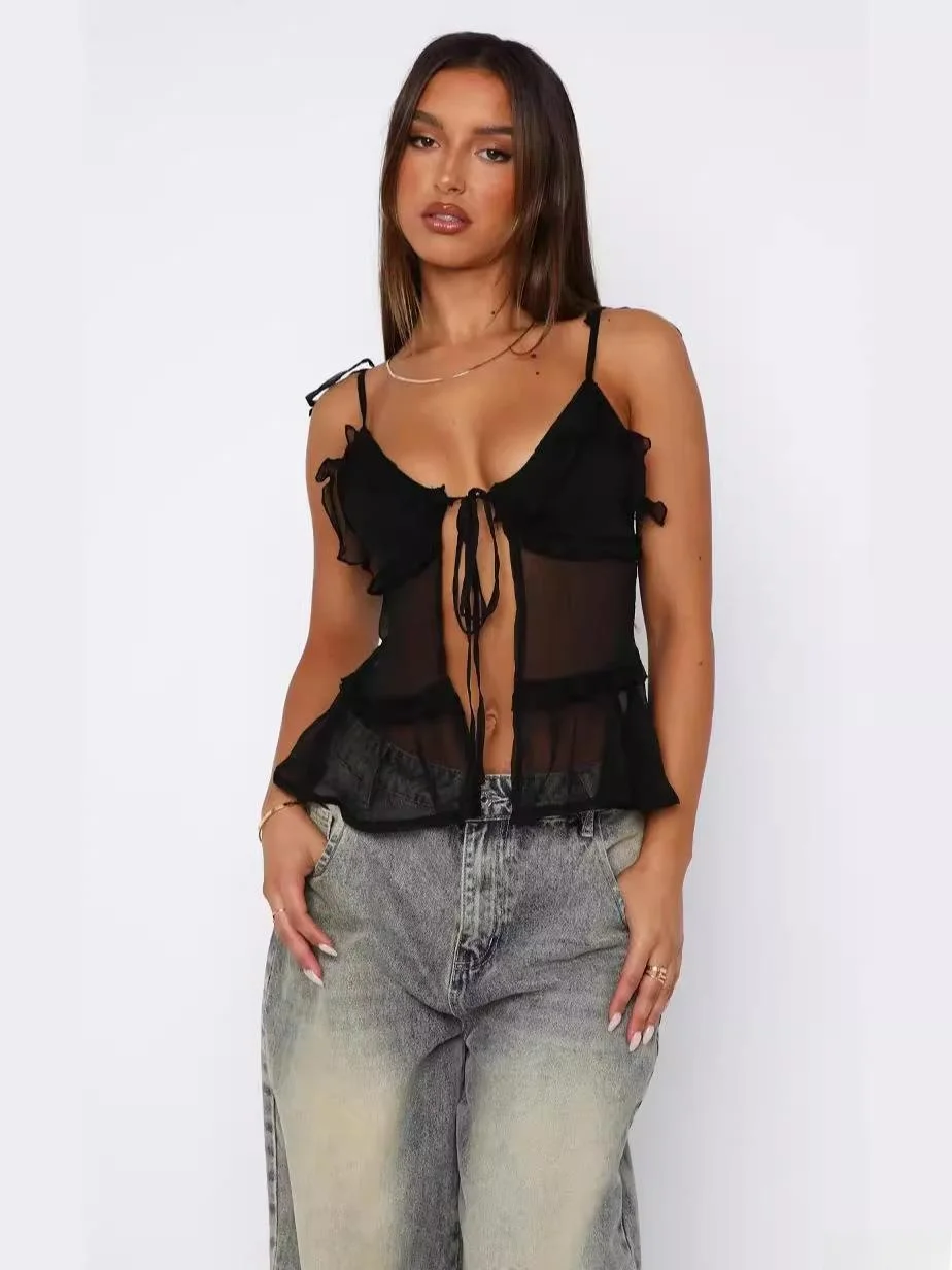 

Women's ort Sve T-irt Lace Slim Fit Cardigan Top Commute Sle Thin Material No Brand Registered Trademark