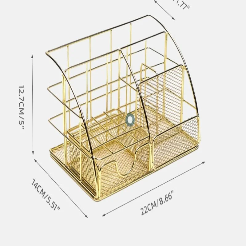 

Nordic desktop organizer, metal file , office supplies, multifunctional materials, stationery, cosmetics, file rack