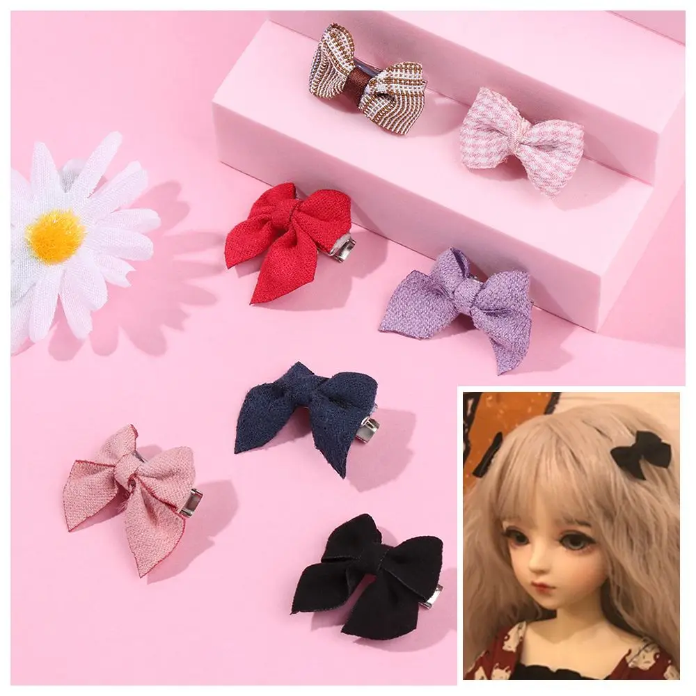 Little daisy DIY Dolls Hairpin Princess Kids Toys Mini Bow-knot Headclip Headwear Doll Head Clips Children Hair Clip