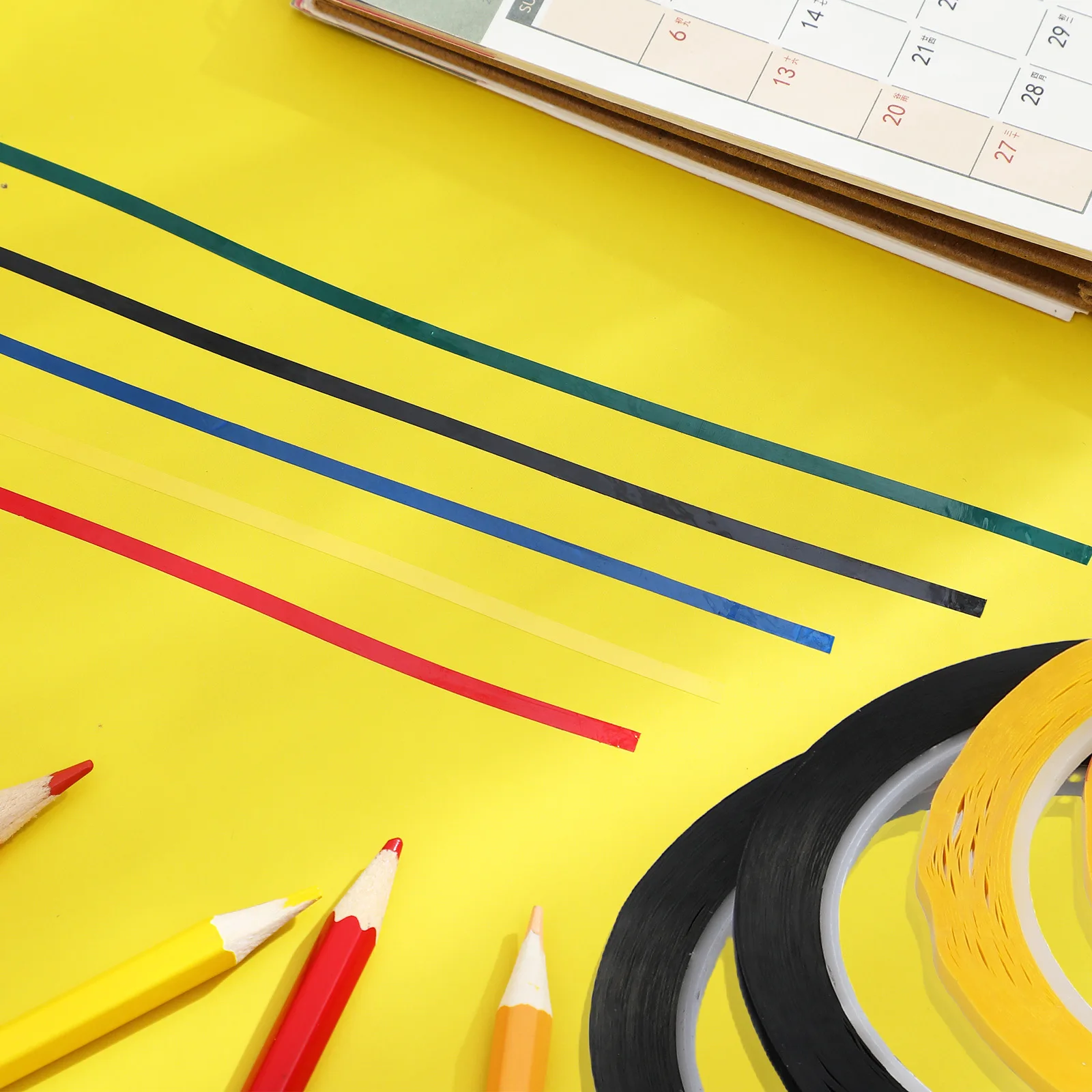 10 قطعة سطح المكتب تحديد المواقع الشريط 3 مللي متر X 50 متر السبورة الكاتب سلس تحذير الجزء الشريط لا بقايا للمكتب #2