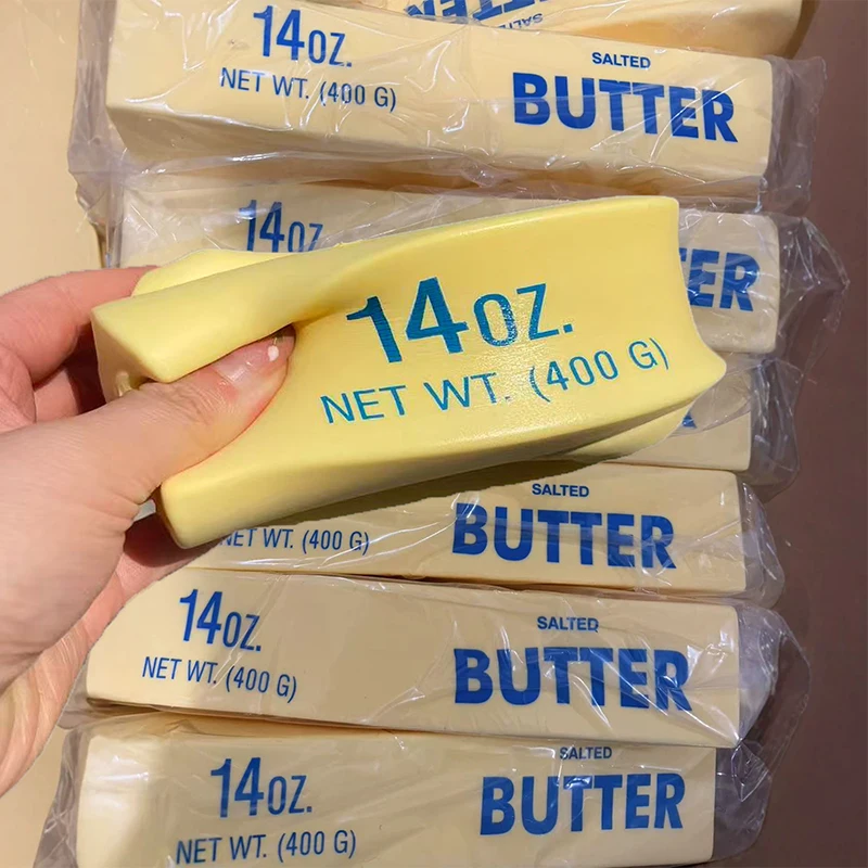 

FRSoft Taba Squishy Giant Butter Cheese Fidget Toy Slow Rising Big Butters Sticks Moist Squeeze Toy Relieve Anxiety for Adult