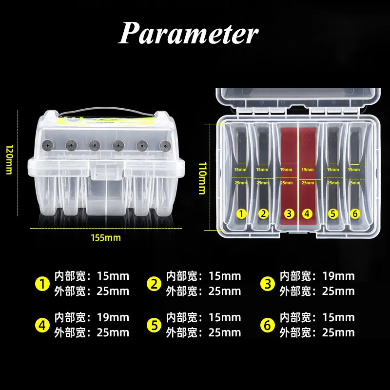 Multi Functional Fishing Line Large Storage Box Fishing Line Winder for PE Line Nylon Line Carbon Line Portable Fishing Gear