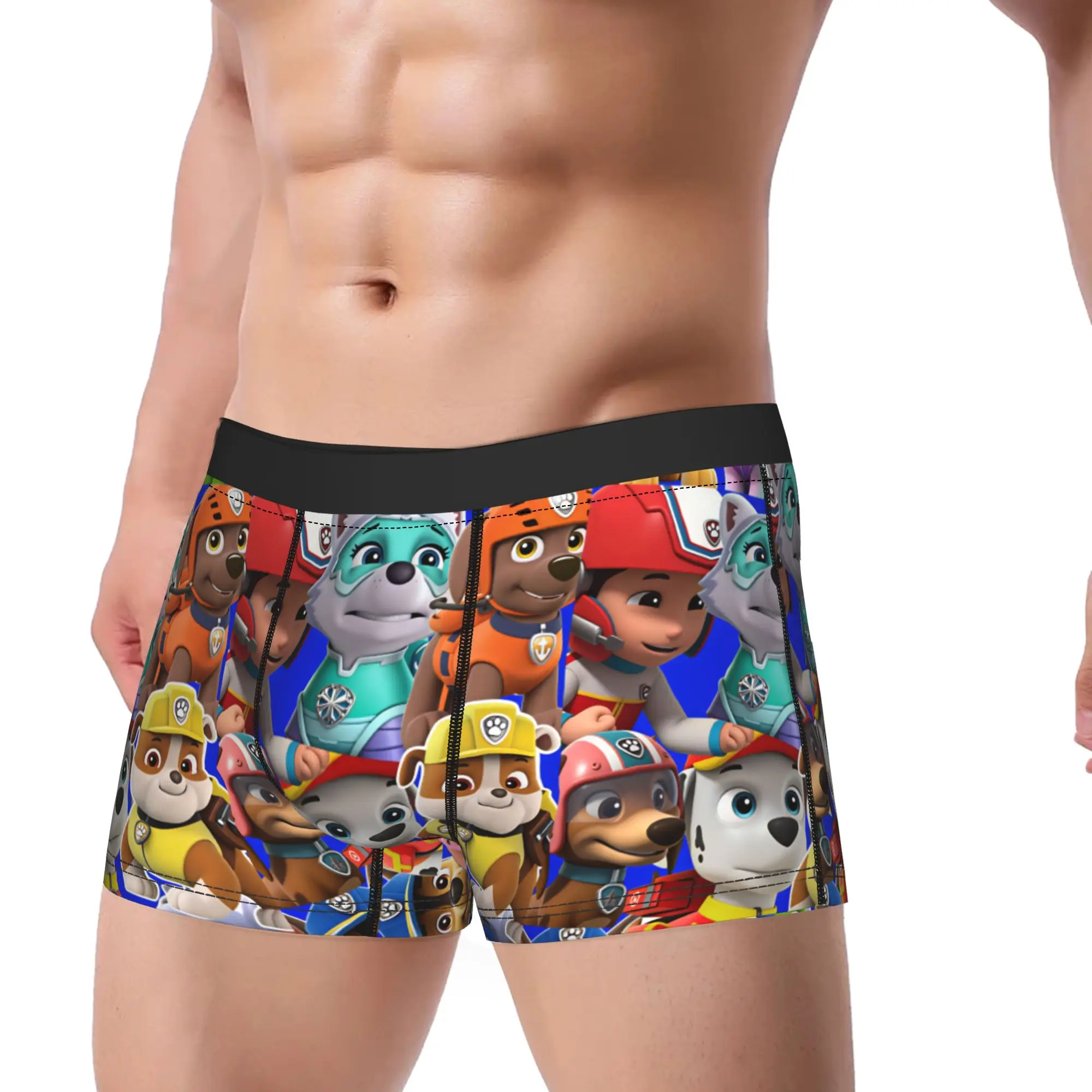 Paw Dogs Main Dogs Group Underwear  Man Boxer Brief Soft Trend Boxer Shorts Hot Sale Custom Plus Size Underpants