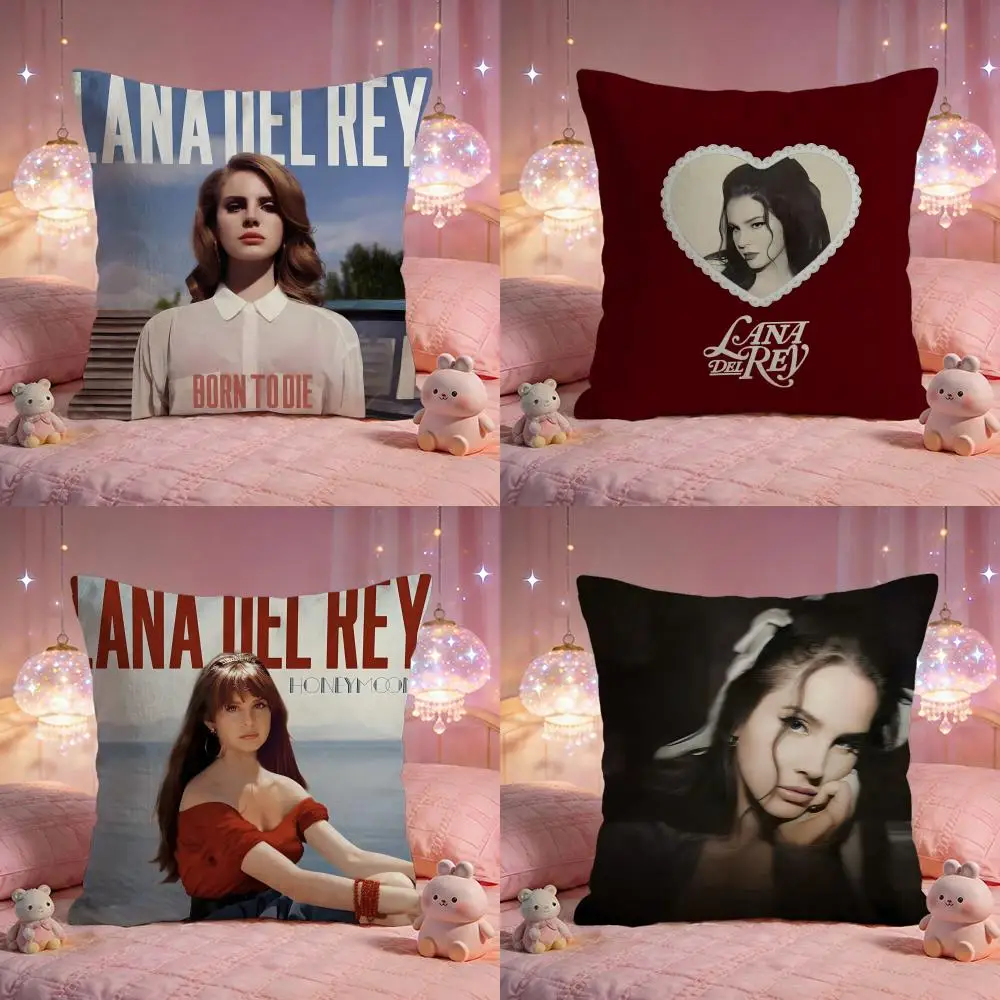 singer l-Lana Del Rey Cushion Cover Premium Comfort Reversible Pillow Cove -Two in One Design for Any Room & Car Interior