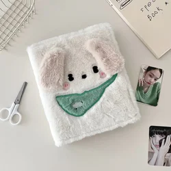 Original Design Kawaii bib Dog Plush Kpop Photocard Collect Book Binder Notebook Idol Photo Card Storage album Stationery