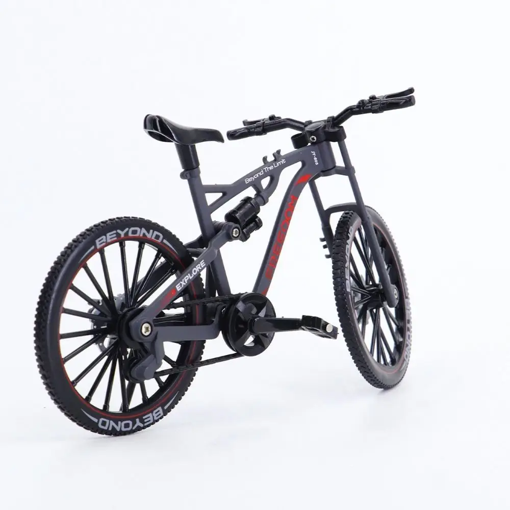 Mini modelo de bicicleta a escala 1:8, simulación de Metal de carreras, juguete para bicicleta de montaña, adorno, colección de modelos de bicicleta BMX de carretera en miniatura