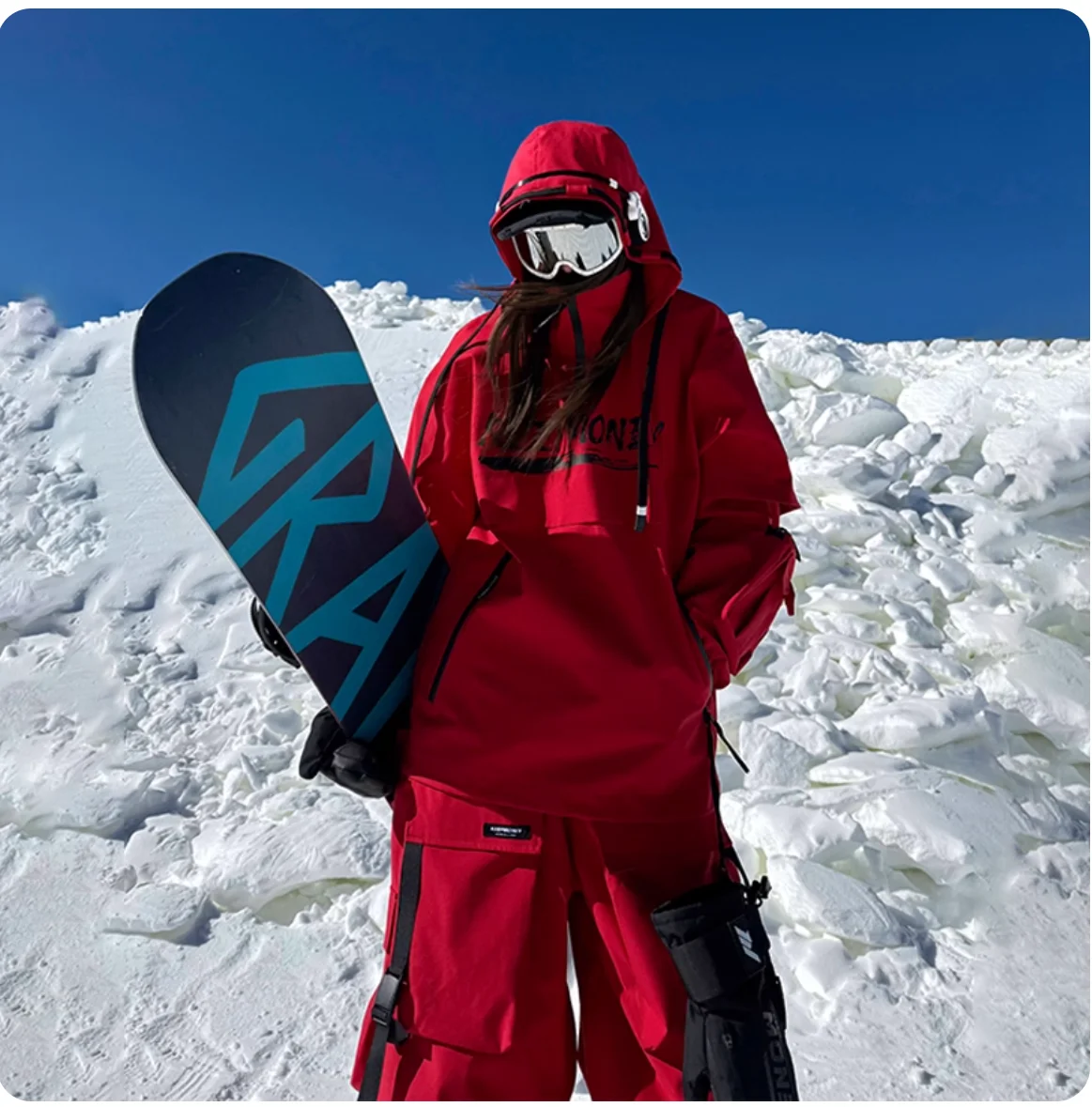 KEEPMONEY ใหม่สไตล์อเมริกันชุดสกีสีขาวกันน้ำสโนว์บอร์ดชุดขนแกะซับฤดูหนาวที่อบอุ่นชุดกีฬาสำหรับผู้ชายผู้หญิง