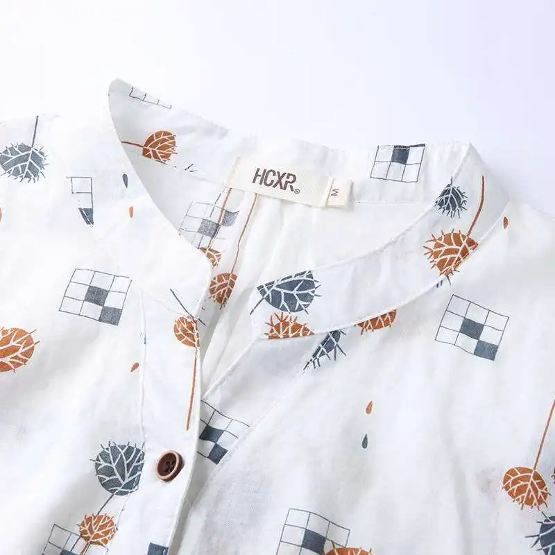 

Женский воротник-стойка с принтом irt, повседневный, с цветочным узором, хлопок, 00% весна-лето, Новое поступление, длина Five Sve