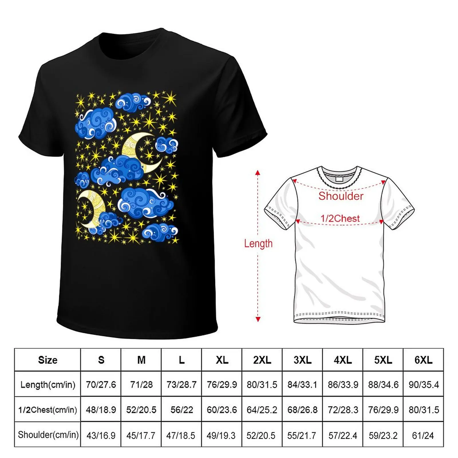 Fairytale Weather Forecast Print T-Shirt Large Size Casual Short Sleeve Top