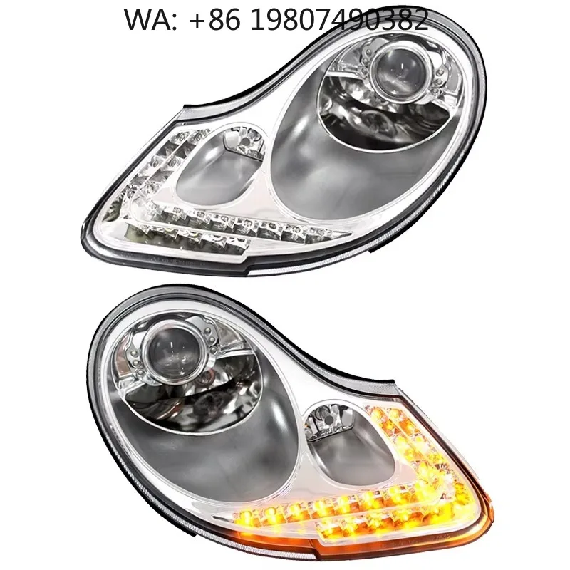 Full LED Headlight Assembly, 12V High Bright, Canbus No Error Waterproof Front Lamp 1998-2004