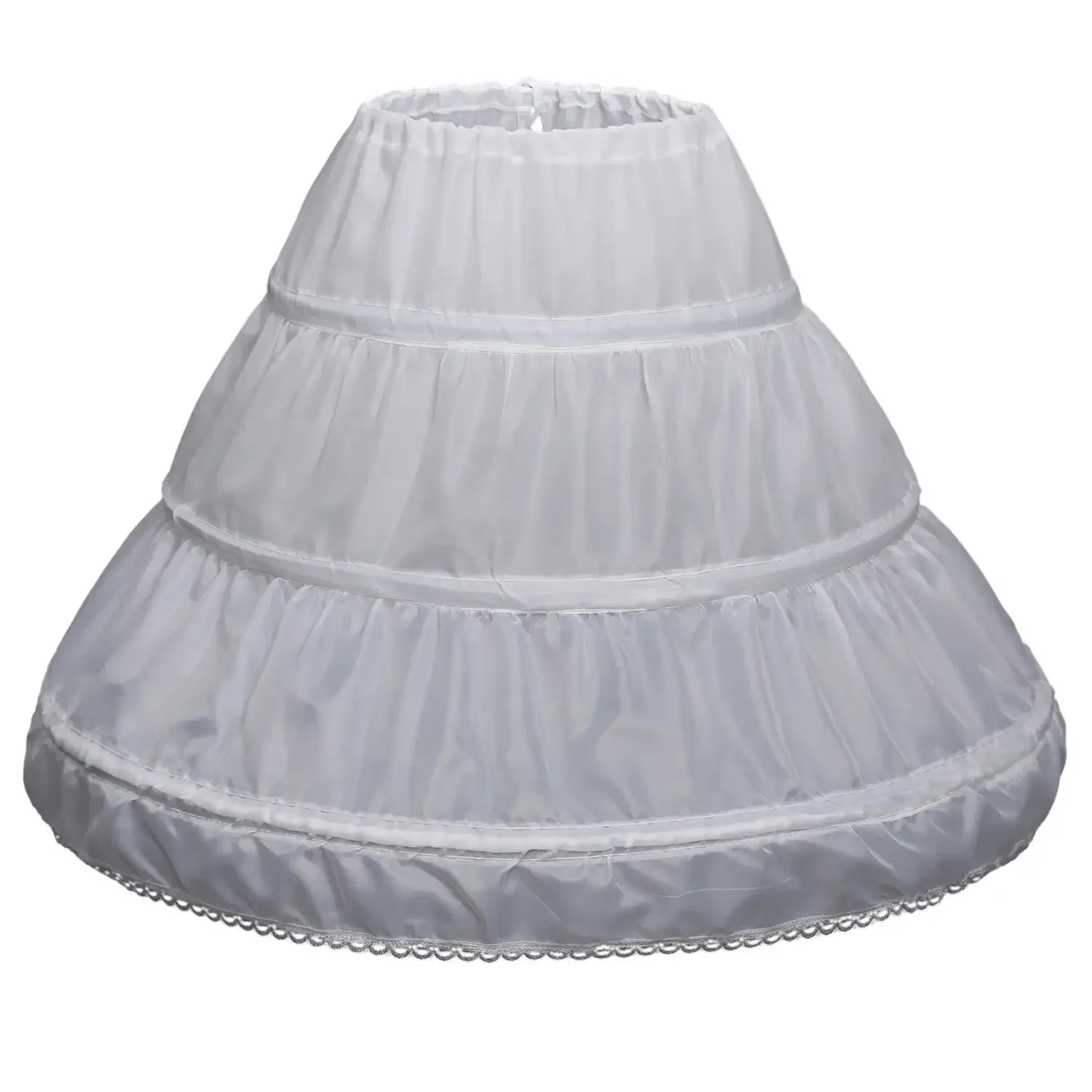 

Girls' 3 Hoops Petticoat Full Slip Flower Girl Crinoline Skirt Custom Made Wedding Gown Bridal Dresses