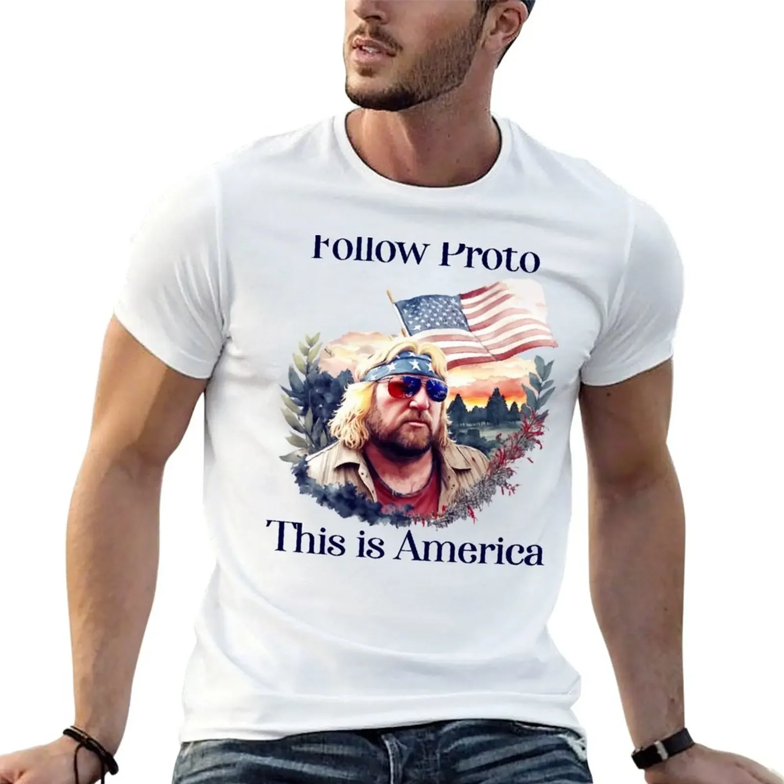 

Fed Smoker Follow Proto This is America YMH T-Shirt aesthetic clothes plain mens clothing