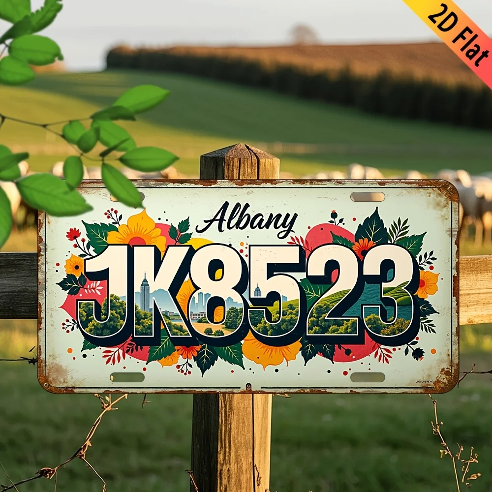 2D Flat, Classic Vintage Sign  Aluminum Wall Decoration Rustic Cafe Bar Home Hanging Indoor and Outdoor Dual Purpose Decorati