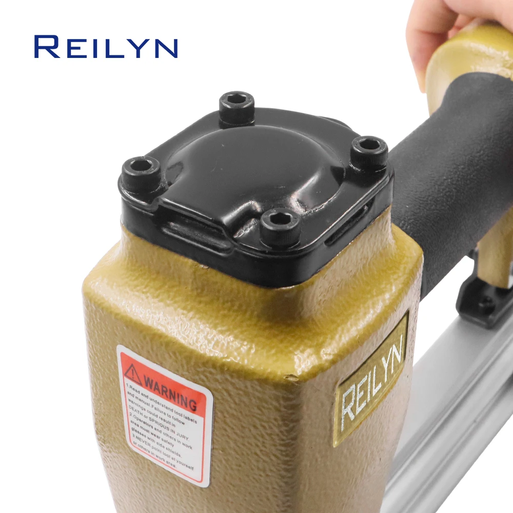 Reilyn 18 Gauge F50 Air Brad Nailer Pneumatic Framing Nailer Upholstery Decorative Nail Gun Fastener Nail Gun for Furniture