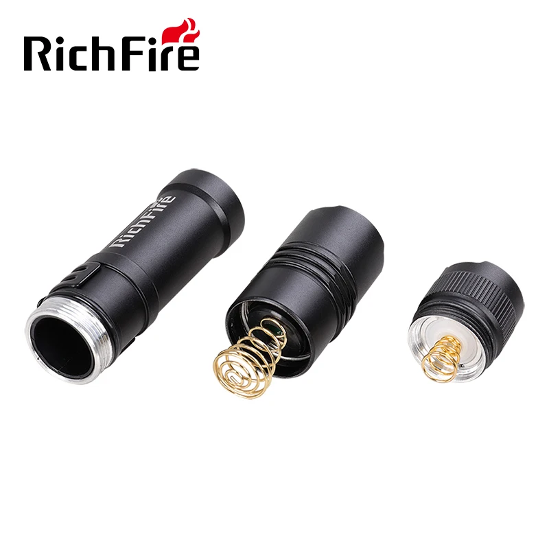 Latarka LED RichFire 1000 lm MINI latarka CR123A na kemping, wędrówki, samoobrony