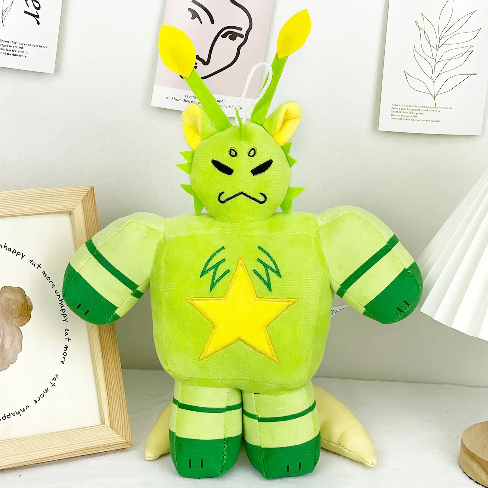 2025 novo produto regretevator gnarpy jogo periférico gato verde brinquedo de pelúcia boneca brinquedo jogo dos desenhos animados brinquedo de pelúcia