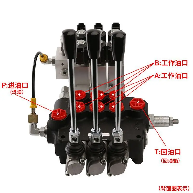 Hydraulic Valve Multi-way  Manual Reversing Valve P40/80/120 Integral Mechanical Parts Single and Two-way Reset and Positioning