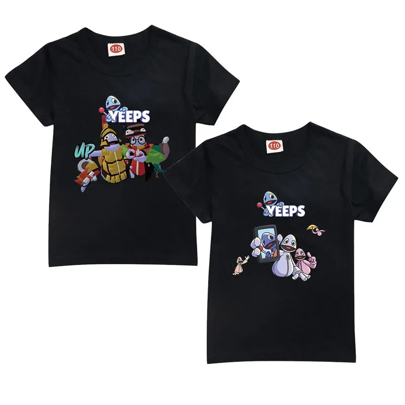 

Летняя футболка Yeeps Hide and Seek Yeeps Kids, милая футболка с героями мультфильмов для маленьких мальчиков, детская повседневная одежда, одежда для маленьких девочек с короткими рукавами