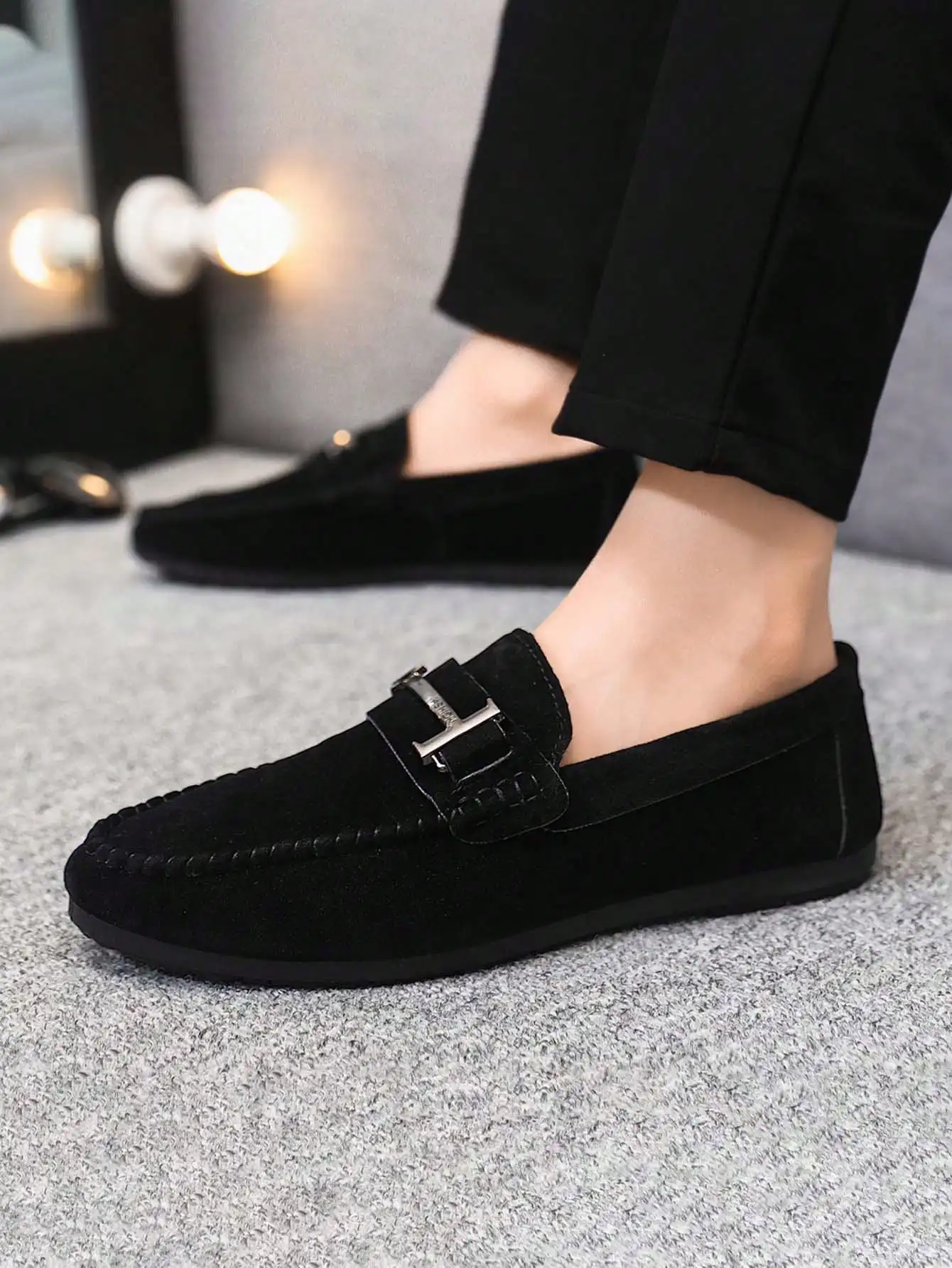 Men's New Fashion Loafers, Classic Comfortable Dress Shoes, Slip-On Lightweight Driving Shoes (Note: Loafers Tend To Run Small, Those With Larger Feet May Want To Order One Size Up)