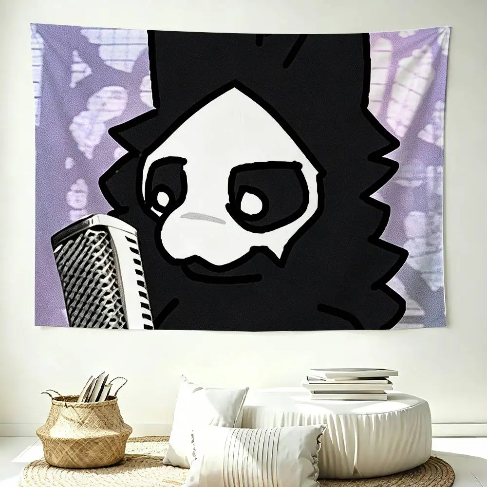 Dark Scene-Furry Art P-Puro Changed Flags Wall Hanging Background Art Banner for Bedroom Home Outdoor