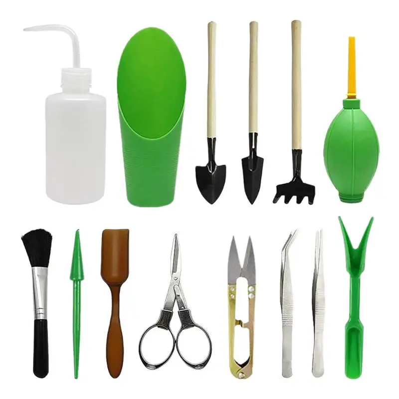 Gardening Combination Set Outdoor Indoor Plant Maintenance Tools Comfortable Grip Transplanting Tools For Plant Pruning Soil