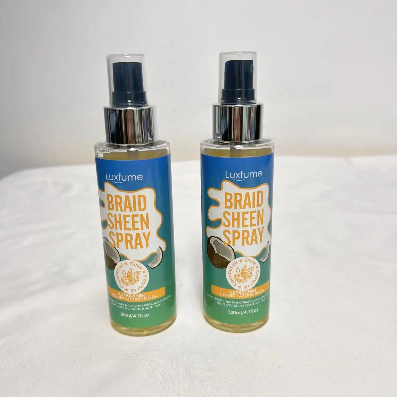 1Pcs Braid Sheen Spray With Coconut Oil For Dreadlocks Care 4.1oz Scalp & Hair Oil For Nourish Scalp Extra Shine Hair Care Spray