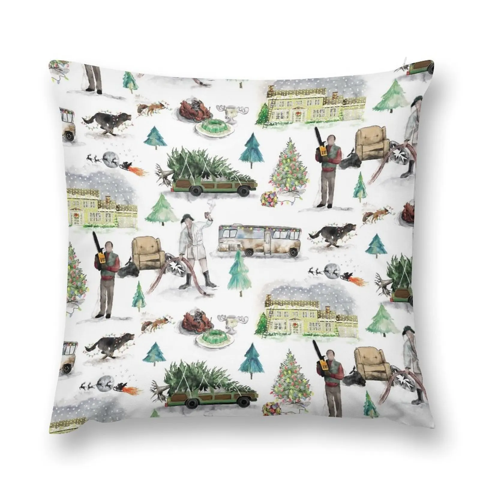 Lampoons Christmas Throw Pillow Decorative Sofa Cushions Pillow Decor pillow