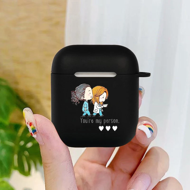 Greys Anatomy You are my person Soft Case For AirPods Pro 1 2 3 4 Cartoon Medicine Doctor Nurse Wireless Bluetooth Earphone Box