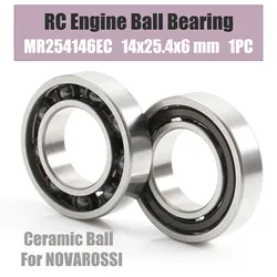 MR254146EC 14*25.4*6 mm Engine Rear Ceramic Ball Bearing 1PC ABEC-3 Bearings For NOVAROSSI PX25414EC