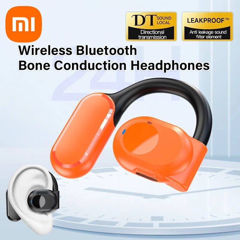 Беспроводные наушники XIAOMI с одним правым ухом, Bluetooth, наушники с костной проводимостью, громкая связь с шумоподавлением для спортивного бизнеса