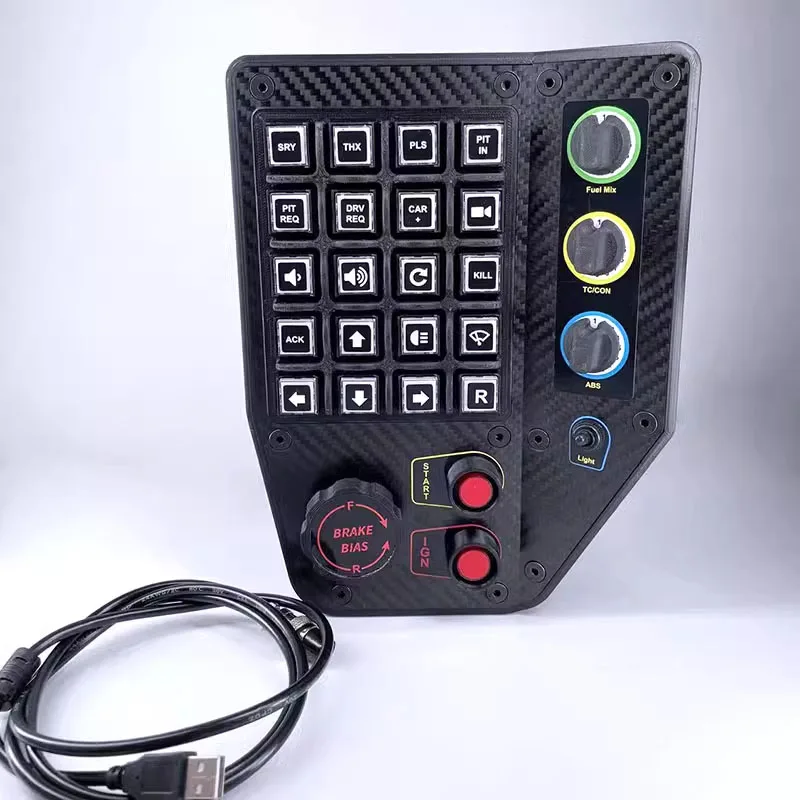 AAASimulation Racing Instrument Center Control Button Box PC USB for Truck ETS2 Hub Simracing  for Fanatec Thrustmaster Logitech