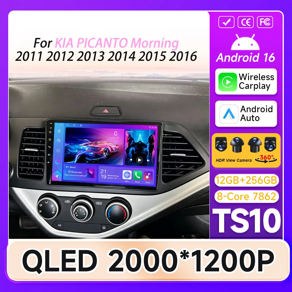 Android Auto For KIA PICANTO Morning 2011 2012 2013 2014 2015 2016 GPS Navigation Car Intelligent Systems Car Radio No 2din DSP