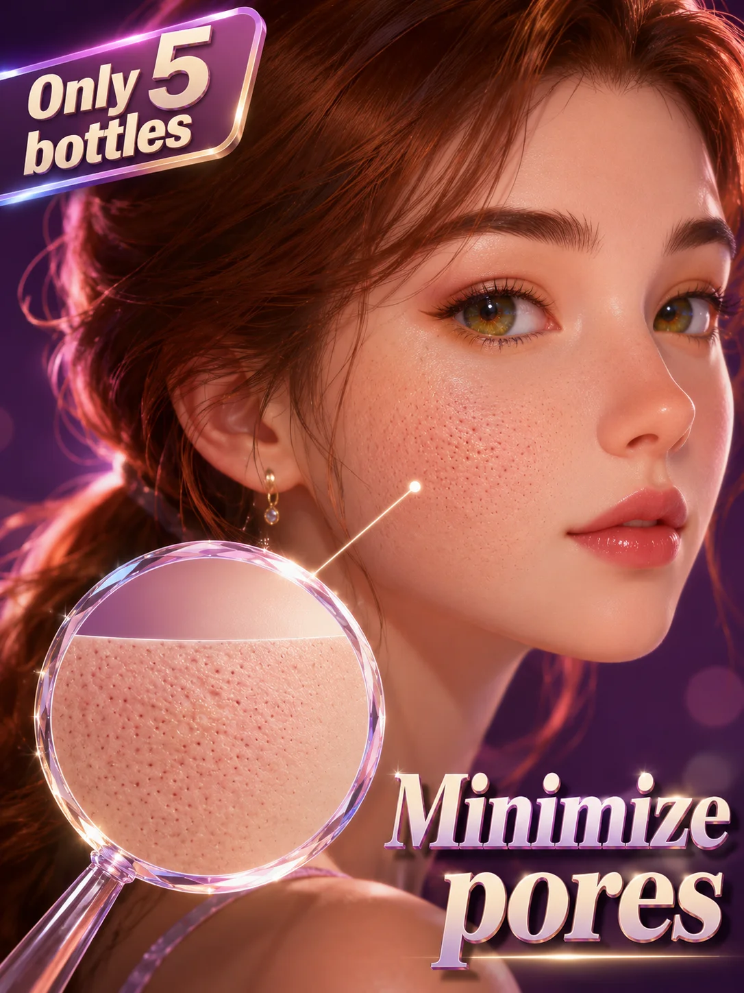 Pore Refining Facial Serum for Daily Skin Care, Hydrating Formula for Smooth Looking Skin and a Fresh Radiant Glow