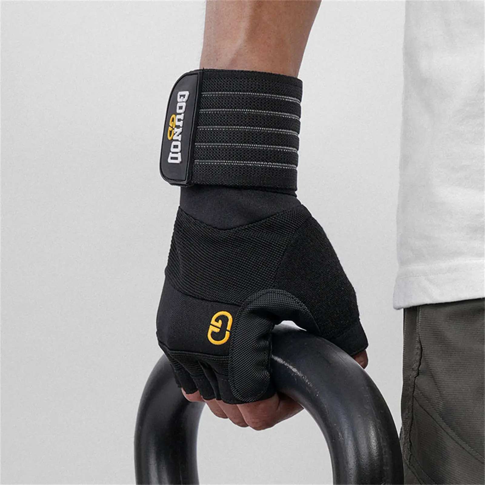 Thickened Fitness Half Finger Braces With Wrist Support Anti Slip Durable For Gym Lifting Workout Training Men And Women