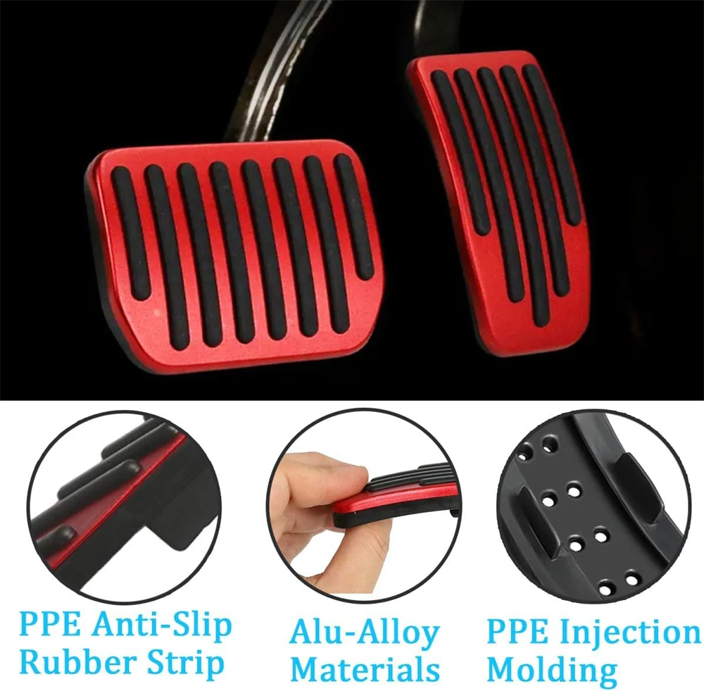 

Highland Foot Pedal Pads For Tesla Model 3/Y 2026 Accessories Pedal Cover Non-Slip Accelerator Brake Foot Rest Pedal Extenders