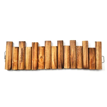 2024 Happy World Round Wood Log Fence Extra Large Outdoor /Prop Fence/Fence 