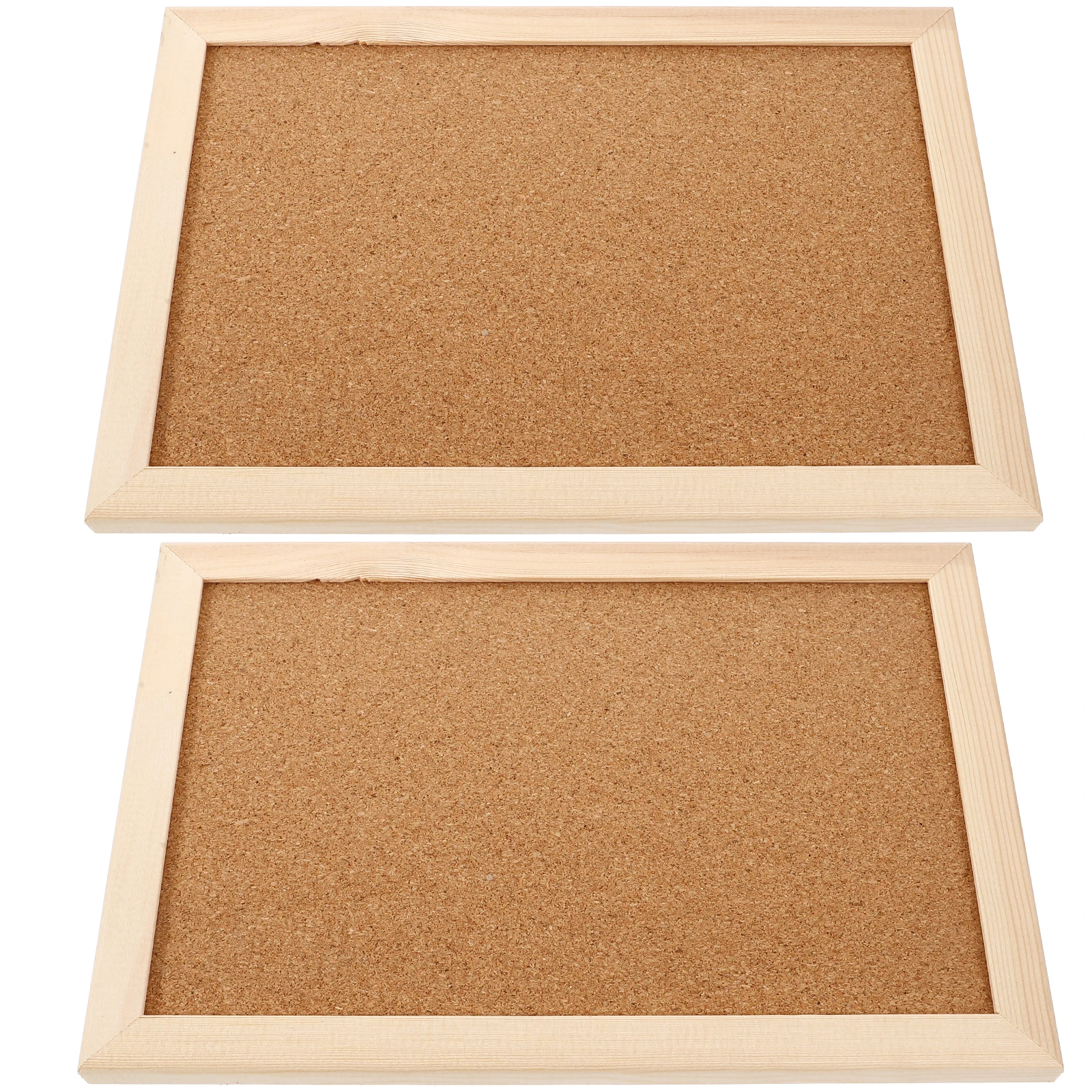 

2Pcs Portable Cork Notice Board for Documents Photos Communication Needs Home Office School Supplies with Invisible Hook