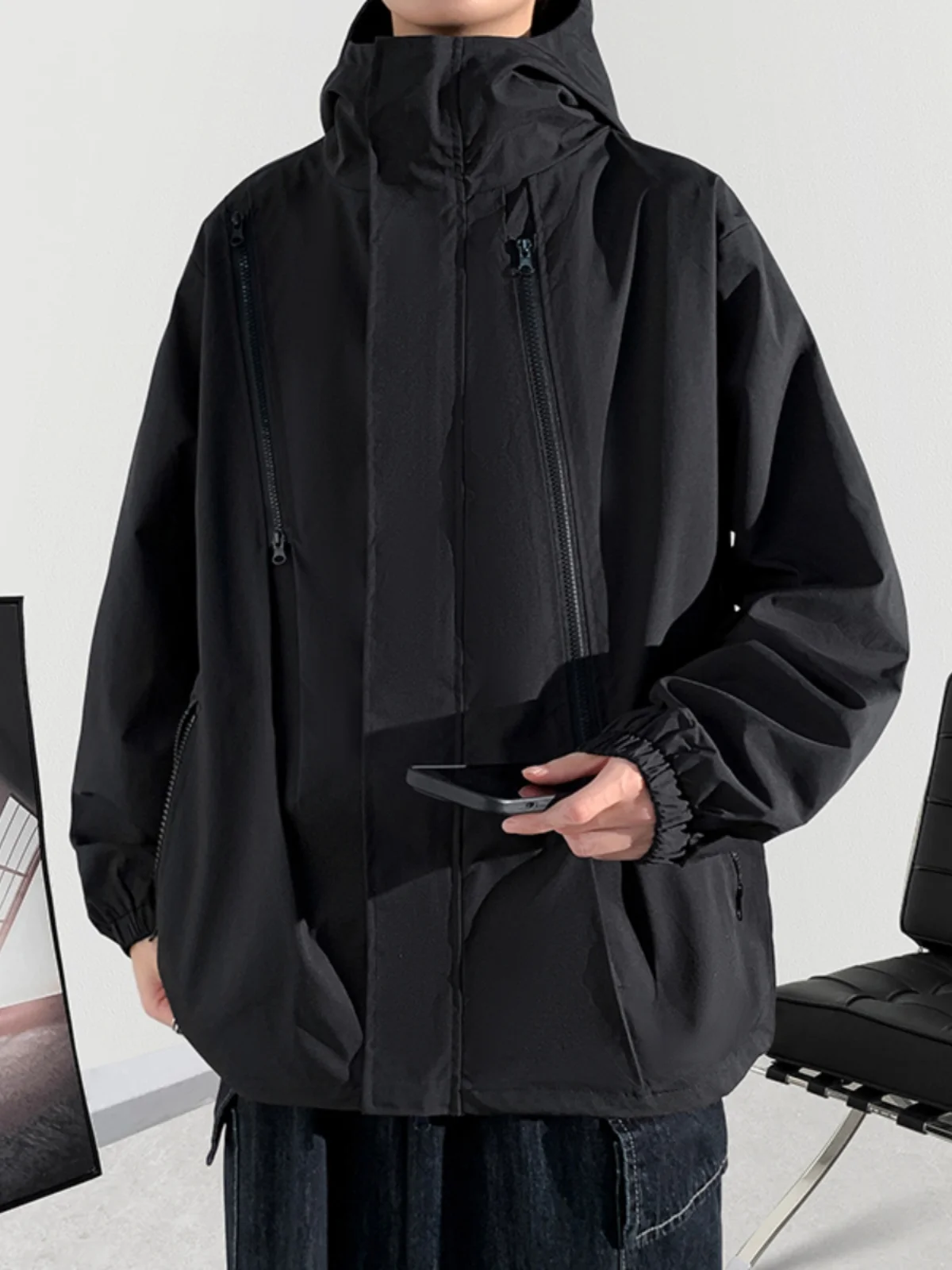 

Утепленная мужская куртка-трансформер Thiened Outdoor Samurai Proof для осени и зимы, рабочая одежда, молодежная модная свободная куртка на молнии