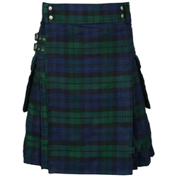 Men's traditional tartan kilt