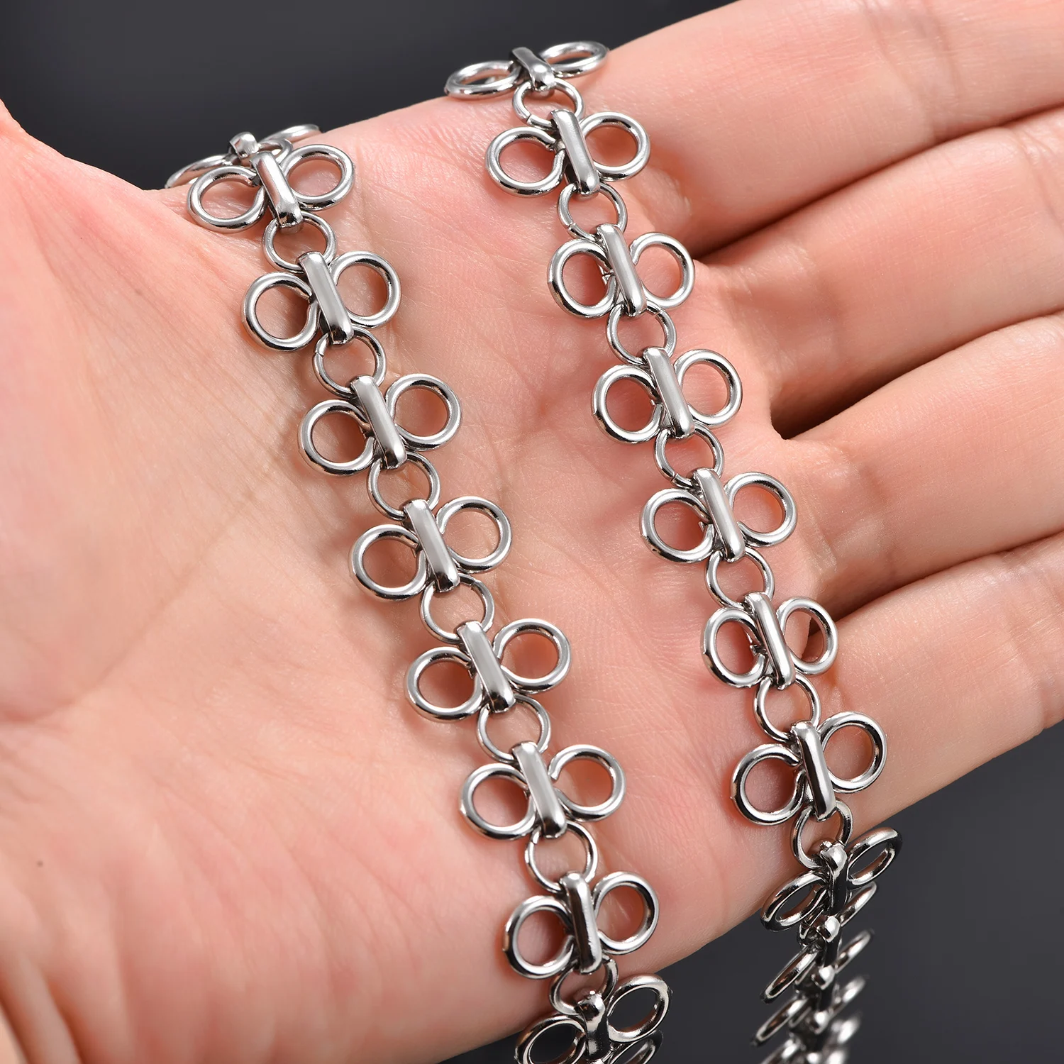 14mm Punk-Rock Edelstahl-Halskette mit Chinesischem Knoten, Hiphop Heavy Choker, Metall-Halsschmuck, Geschenk – Detail 6