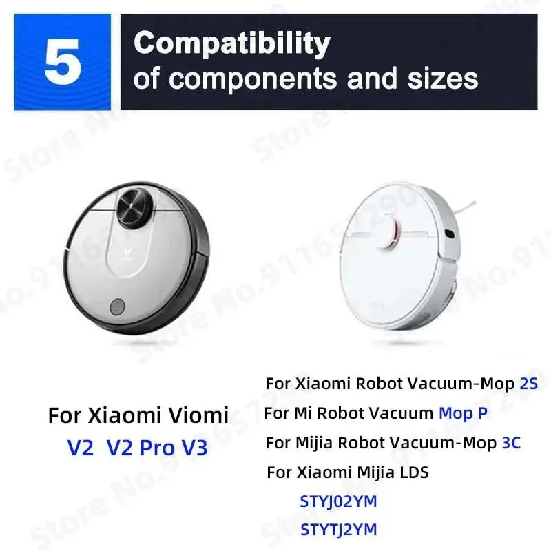 ل Xiaomi Mijia روبوت فراغ الممسحة 2S 3C Mi روبوت فراغ ممسحة P ممسحة الملابس الجانب الرئيسي فرشاة تصفية XMSTJQR2S STYJ02YM اكسسوارات