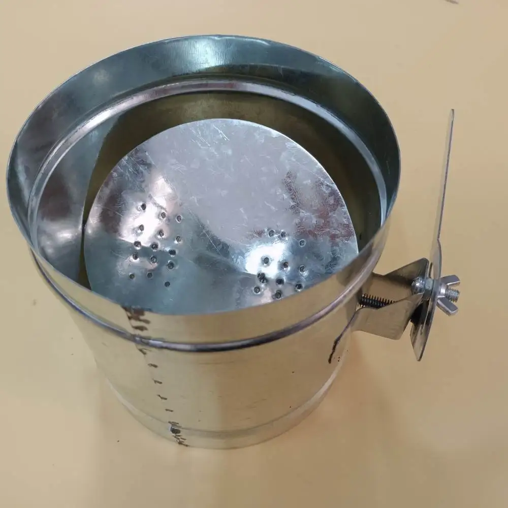 Industrial Oven Air Vent Damper Stainless Steel Adjustable Exhaust Pipe Fitting Heating Equipment Airflow Regulator