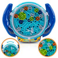 3D Maze Puzzle for Kids 3-8 Ages Spaceship Maze Toy Gear Control with Two Steel Marbles Challenges Games Fine Motor Skills Toys