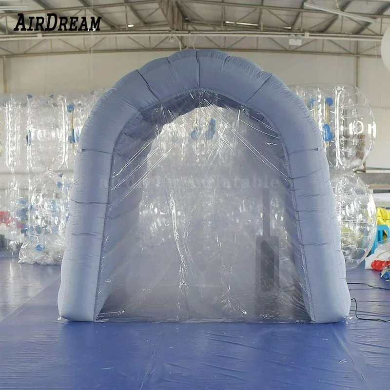 Tunnel personalizzato per tenda di disinfezione con canale di sterilizzazione gonfiabile 3x2x2,5 mH di alta qualità per aziende, protezione comunitaria