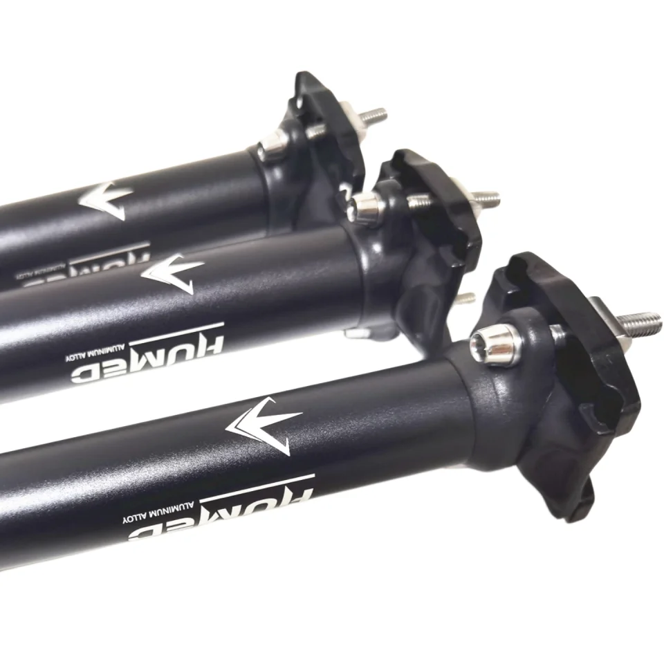 Fahrradsattelstütze 27,2/30,9/31,6mm Schwarz, 450mm Länge MTB Rennrad Sattelrohr Ersatzteile – Detail 4